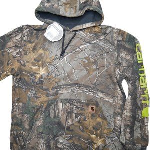 Carhartt Midweight Realtree Xtra Camo Hoodie Mens Size M Sweatshirt Fleece  NWT